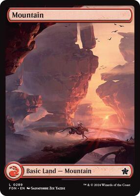 Mountain (0289) card from Foundations