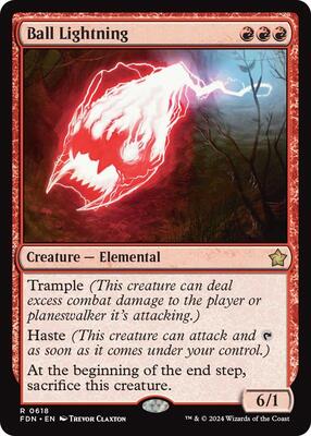 Ball Lightning card from Foundations