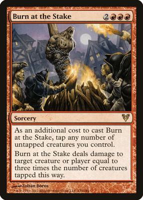 Burn at the Stake card from Avacyn Restored
