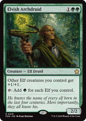 Elvish Archdruid card from Foundations