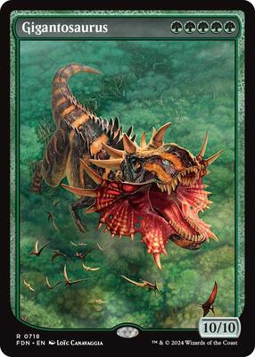 Gigantosaurus (Full Art) card from Foundations