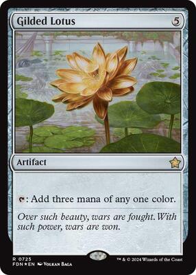 Gilded Lotus card from Foundations
