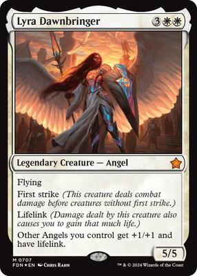 Lyra Dawnbringer (0707) card from Foundations
