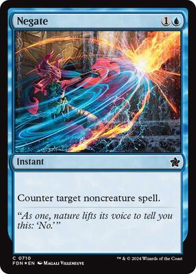 Negate card from Foundations