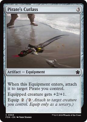 Pirate's Cutlass card from Foundations
