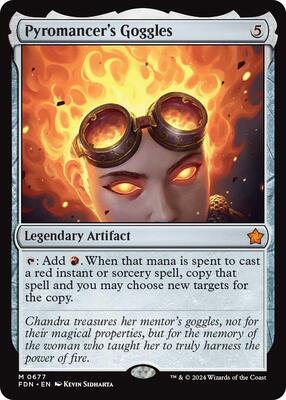 Pyromancer's Goggles card from Foundations