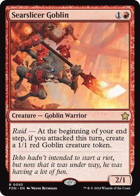 Searslicer Goblin card from Foundations