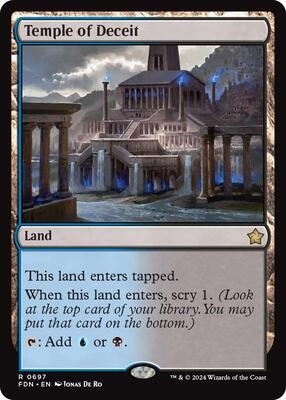 Temple of Deceit card from Foundations