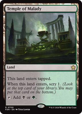 Temple of Malady card from Foundations
