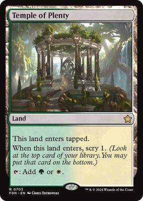 Temple of Plenty card from Foundations