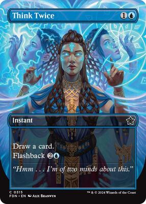 Think Twice (Borderless) card from Foundations