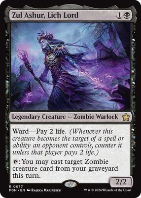 Zul Ashur, Lich Lord card from Foundations