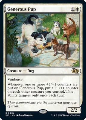Generous Pup card from Foundations Jumpstart