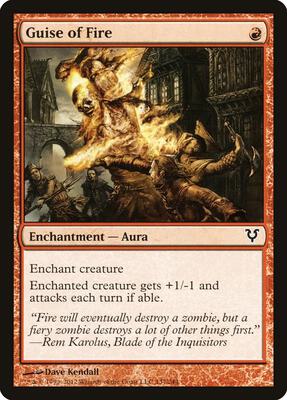 Guise of Fire card from Avacyn Restored