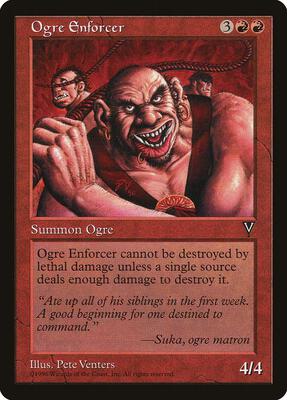 Ogre Enforcer card from Visions