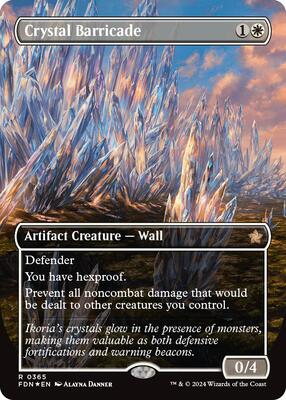 Crystal Barricade (Borderless) (Mana Foil) card from Foundations