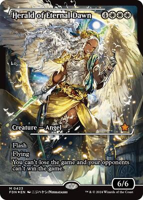 Herald of Eternal Dawn (Showcase) card from Foundations