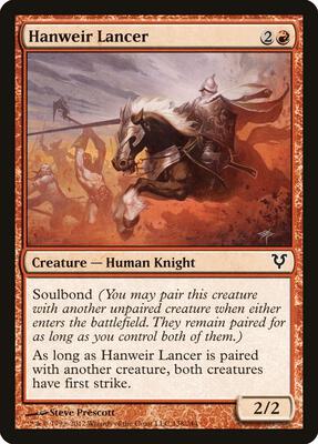 Hanweir Lancer card from Avacyn Restored