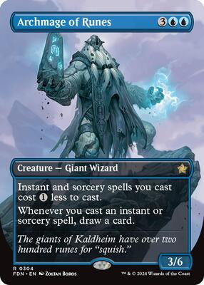 Archmage of Runes (Borderless) card from Foundations