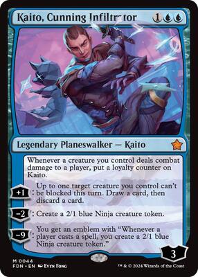 Kaito, Cunning Infiltrator card from Foundations