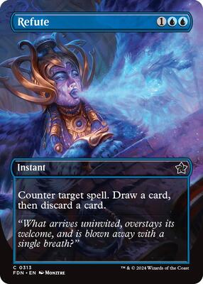 Refute (Borderless) card from Foundations