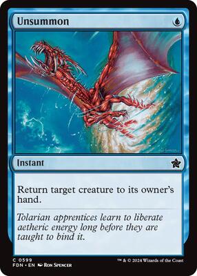 Unsummon (0599) card from Foundations