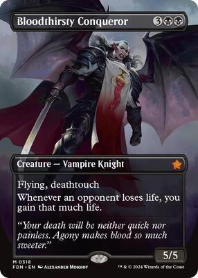 Bloodthirsty Conqueror (Borderless) card from Foundations