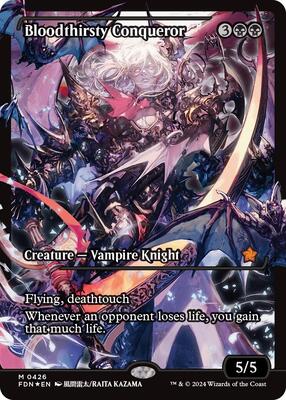 Bloodthirsty Conqueror (Showcase) card from Foundations