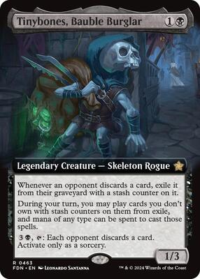 Tinybones, Bauble Burglar (Extended Art) card from Foundations