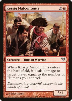 Kessig Malcontents card from Avacyn Restored