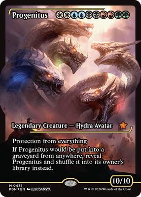 Progenitus (Showcase) card from Foundations