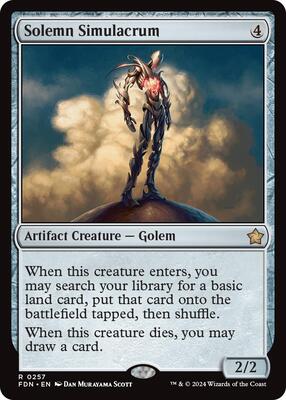 Solemn Simulacrum card from Foundations