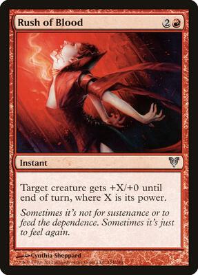Rush of Blood card from Avacyn Restored