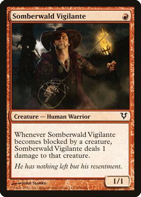 Somberwald Vigilante card from Avacyn Restored