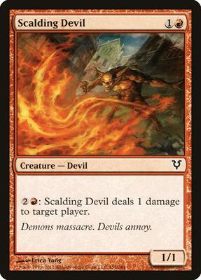 Scalding Devil card from Avacyn Restored