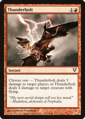 Thunderbolt card from Avacyn Restored