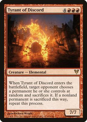 Tyrant of Discord card from Avacyn Restored