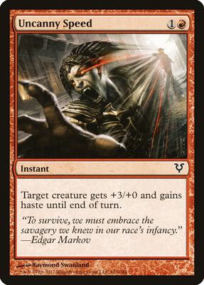Uncanny Speed card from Avacyn Restored