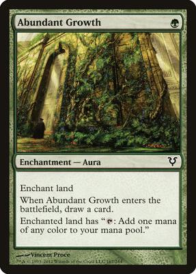 Abundant Growth card from Avacyn Restored