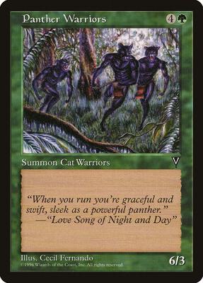 Panther Warriors card from Visions