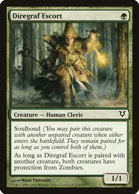 Diregraf Escort card from Avacyn Restored