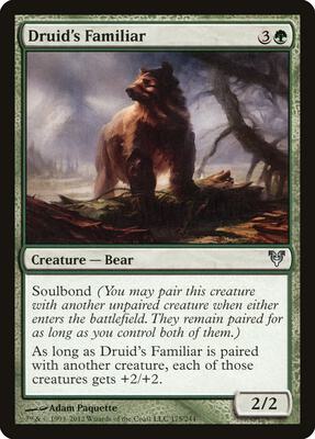 Druid's Familiar card from Avacyn Restored