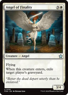 Angel of Finality card from Foundations