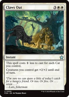 Claws Out card from Foundations