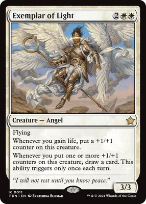 Exemplar of Light (0011) card from Foundations