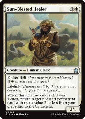 Sun-Blessed Healer card from Foundations