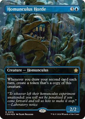 Homunculus Horde (Borderless) (Mana Foil) card from Foundations