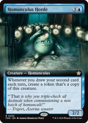 Homunculus Horde (Extended Art) card from Foundations