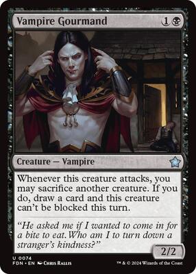 Vampire Gourmand card from Foundations
