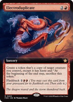 Electroduplicate (Extended Art) card from Foundations